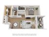 One bedroom floor plan